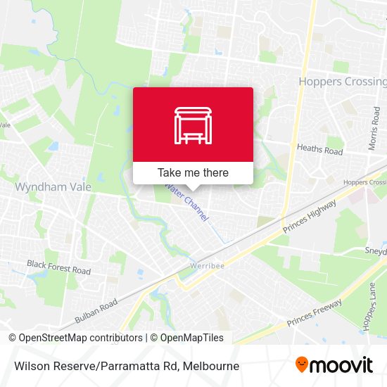 Wilson Reserve/Parramatta Rd map