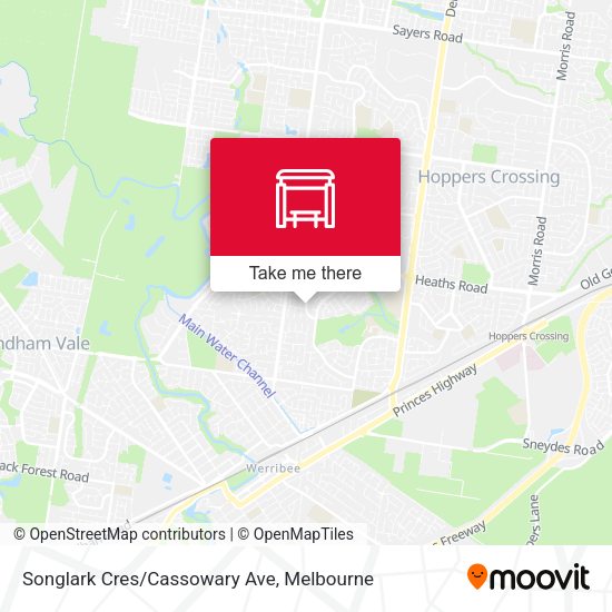 Songlark Cres/Cassowary Ave map