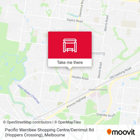 Pacific Werribee Shopping Centre / Derrimut Rd (Hoppers Crossing) stop ...