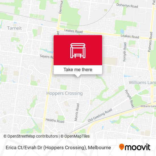 Erica Ct / Evrah Dr (Hoppers Crossing) map