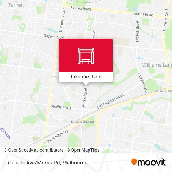 Roberts Ave/Morris Rd map