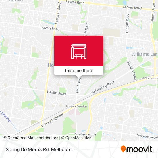 Spring Dr/Morris Rd map