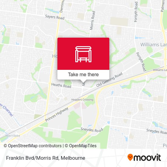 Franklin Bvd/Morris Rd map