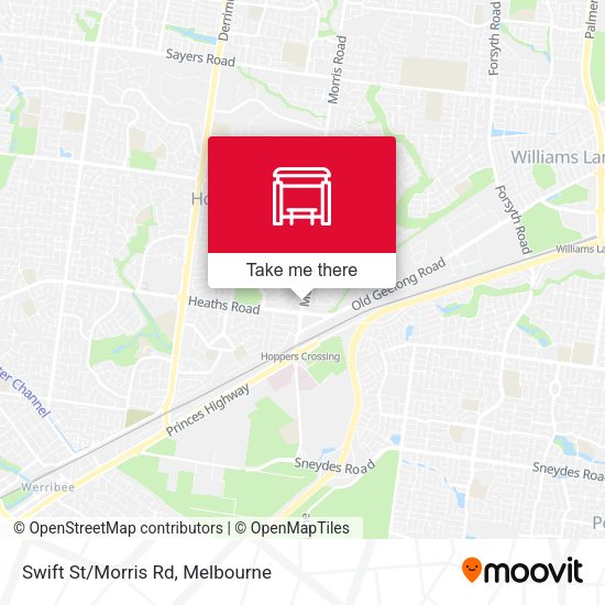 Swift St/Morris Rd map