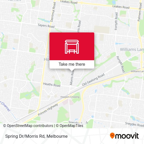 Spring Dr/Morris Rd map