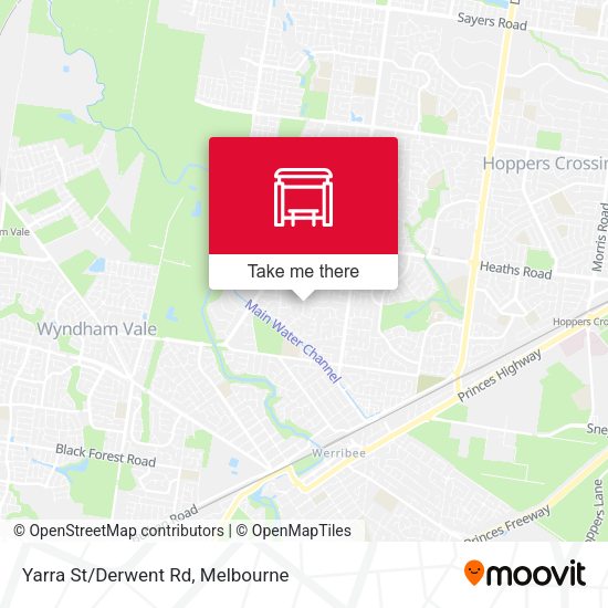 Yarra St/Derwent Rd map