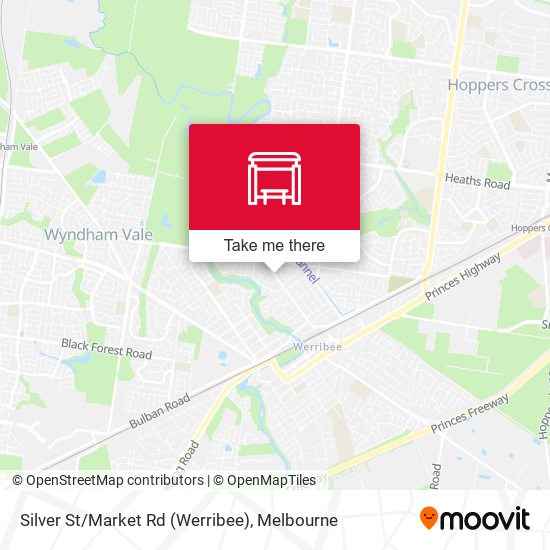 Silver St/Market Rd (Werribee) map