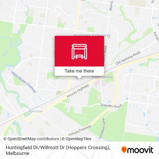 Huntingfield Dr / Willmott Dr (Hoppers Crossing) map