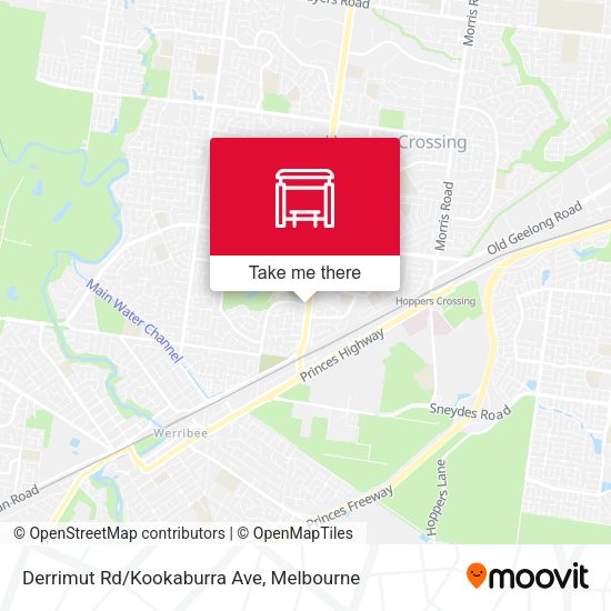 Derrimut Rd/Kookaburra Ave map