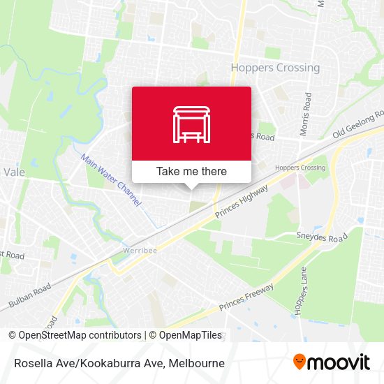 Rosella Ave/Kookaburra Ave map