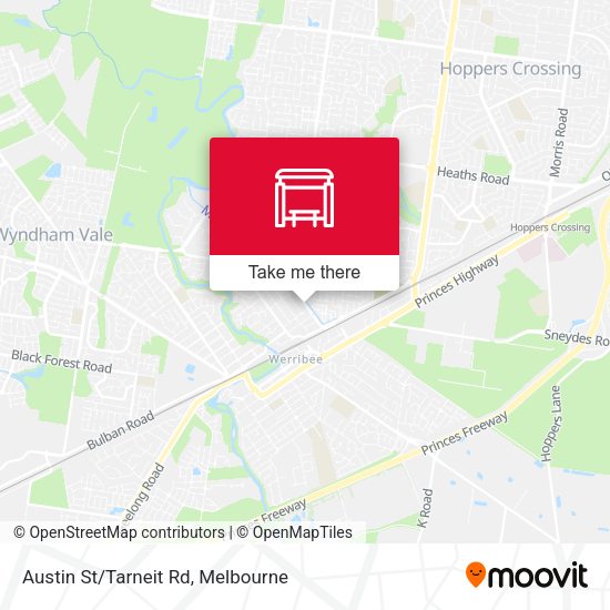 Austin St/Tarneit Rd map