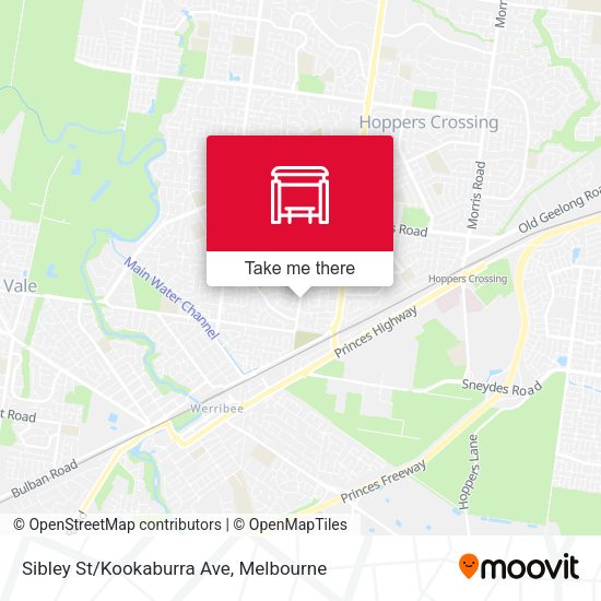 Sibley St/Kookaburra Ave map