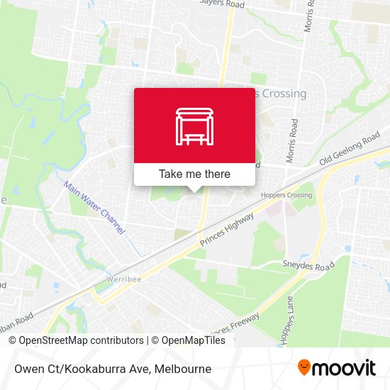 Owen Ct/Kookaburra Ave map