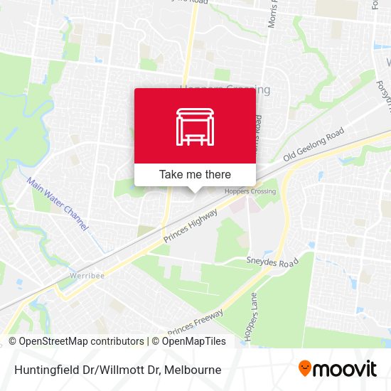 Huntingfield Dr/Willmott Dr map