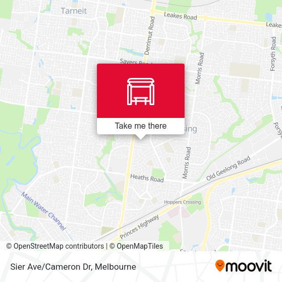 Sier Ave/Cameron Dr map