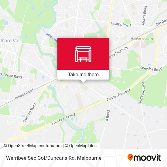 Werribee Sec Col/Duncans Rd map