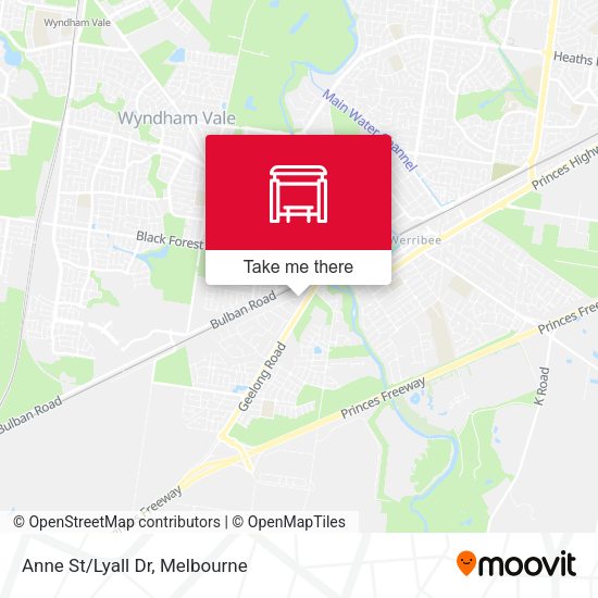 Anne St/Lyall Dr map