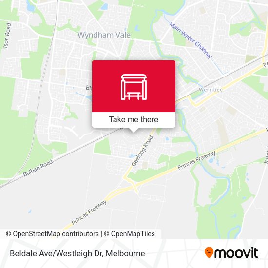 Beldale Ave/Westleigh Dr map