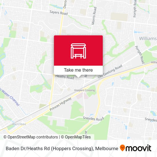 Baden Dr / Heaths Rd (Hoppers Crossing) map