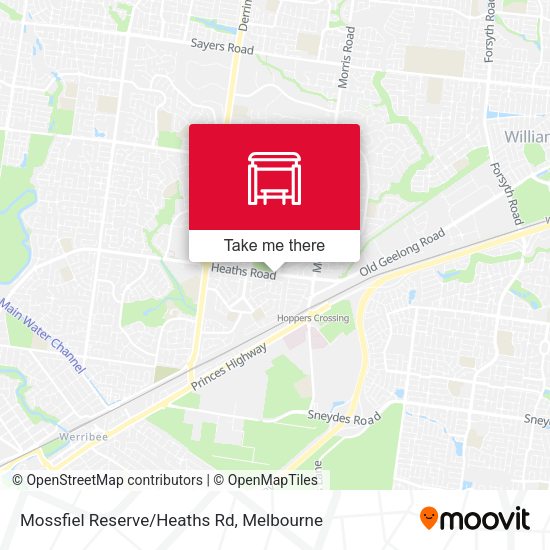 Mossfiel Reserve/Heaths Rd map
