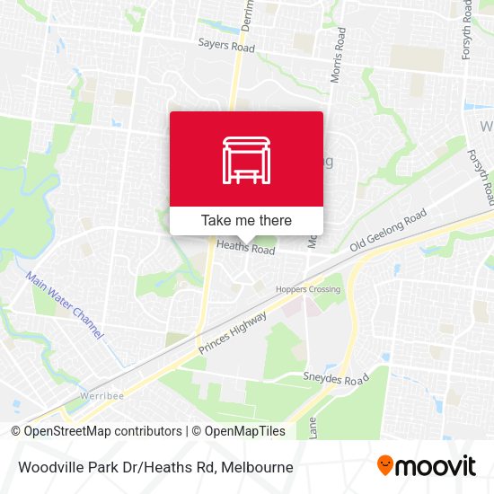 Woodville Park Dr/Heaths Rd map