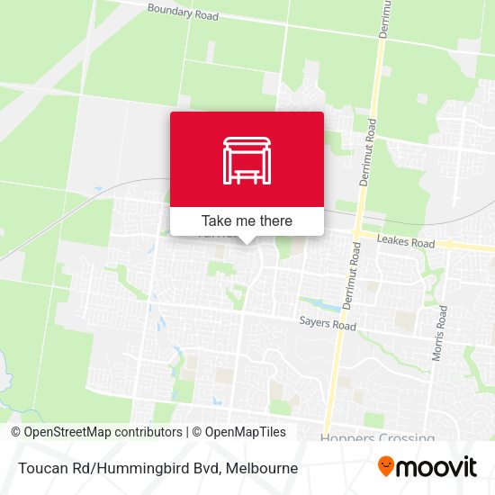 Toucan Rd/Hummingbird Bvd map