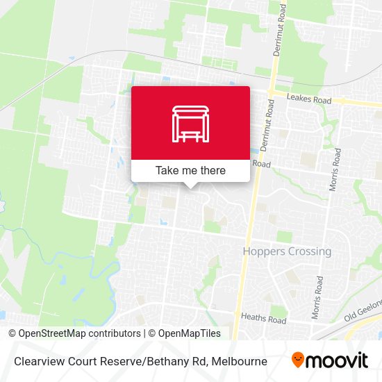 Clearview Court Reserve / Bethany Rd map