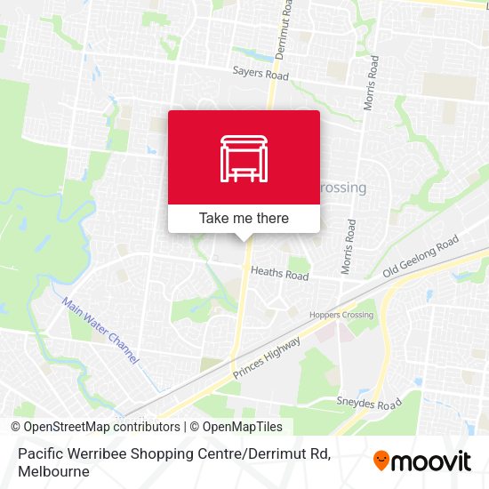 Pacific Werribee Shopping Centre / Derrimut Rd map