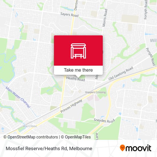 Mossfiel Reserve/Heaths Rd map