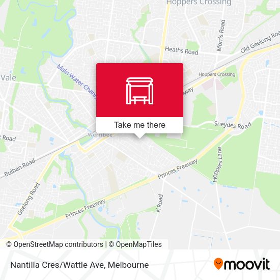 Nantilla Cres/Wattle Ave map