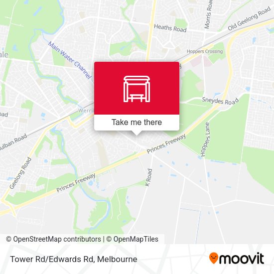Tower Rd/Edwards Rd map