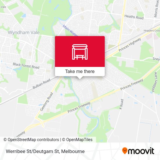 Werribee St/Deutgam St map