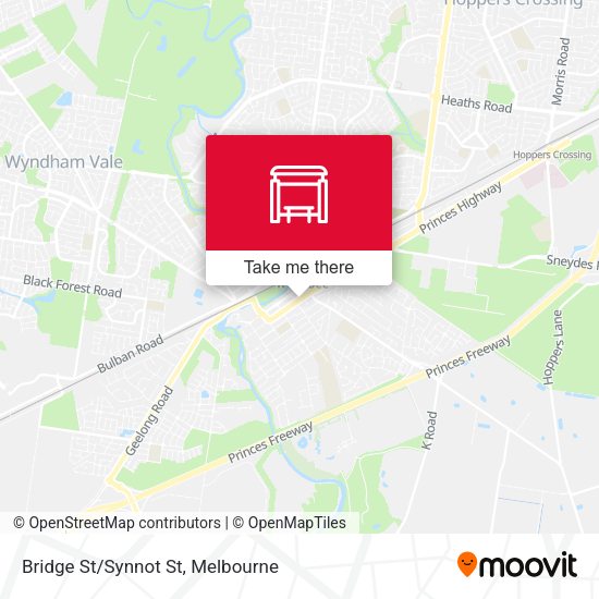 Bridge St/Synnot St map