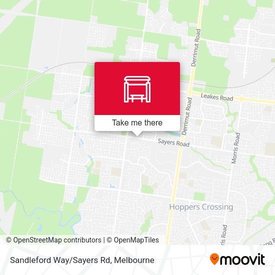 Sandleford Way/Sayers Rd map