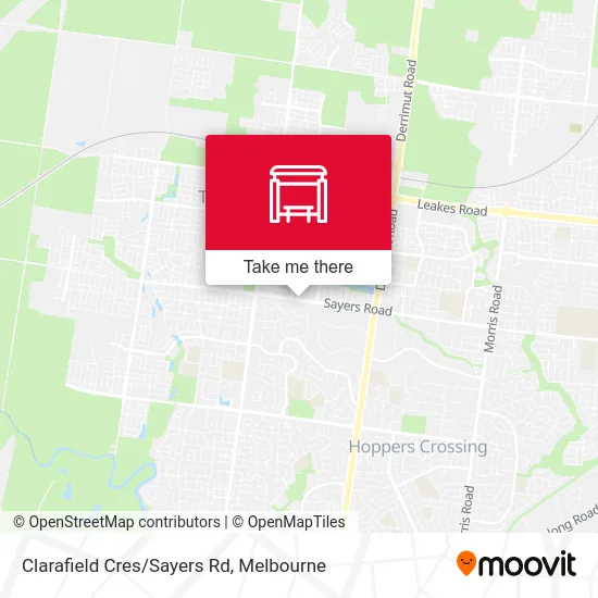 Mapa Clarafield Cres/Sayers Rd