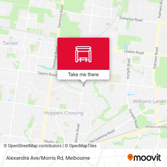 Alexandra Ave/Morris Rd map