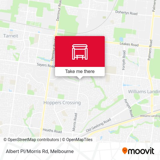 Albert Pl/Morris Rd map