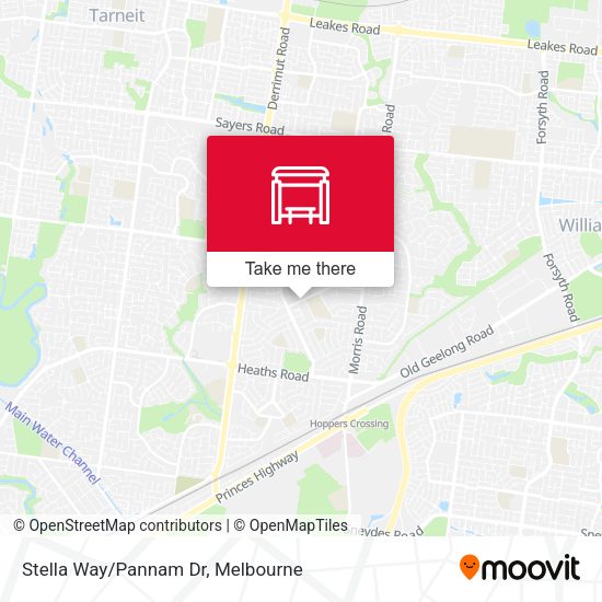 Stella Way/Pannam Dr map