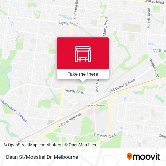 Dean St/Mossfiel Dr map