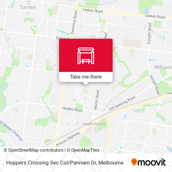 Hoppers Crossing Sec Col / Pannam Dr map
