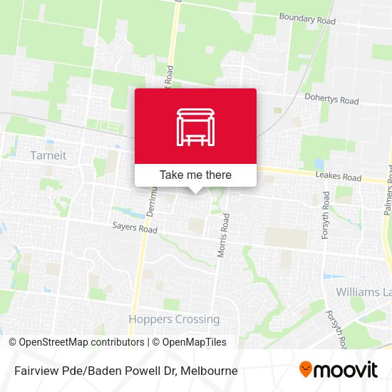 Fairview Pde/Baden Powell Dr map