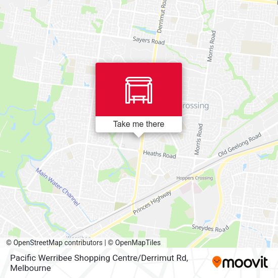 Pacific Werribee Shopping Centre / Derrimut Rd map