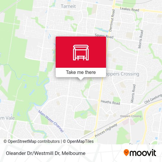 Oleander Dr/Westmill Dr map