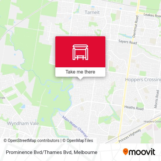Prominence Bvd/Thames Bvd map