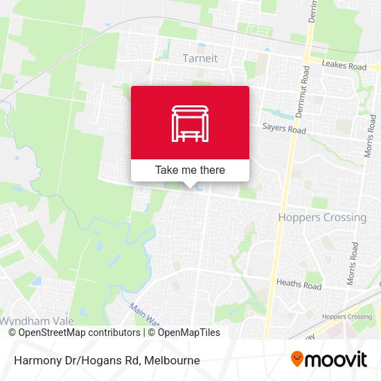 Harmony Dr/Hogans Rd map