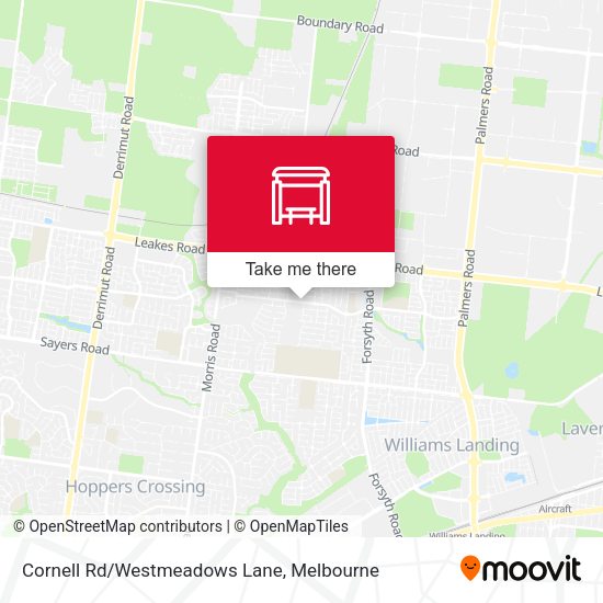 Cornell Rd/Westmeadows Lane map