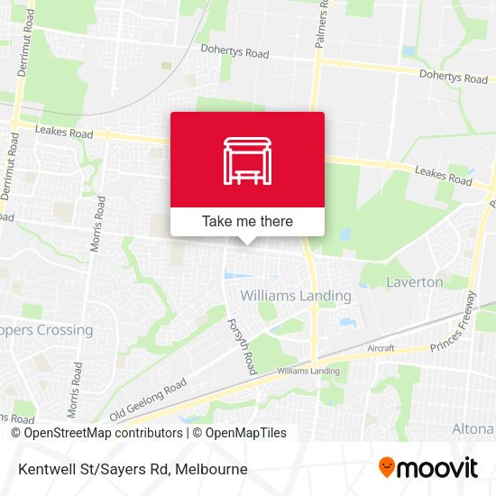 Kentwell St/Sayers Rd map