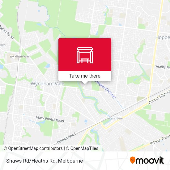 Shaws Rd/Heaths Rd map
