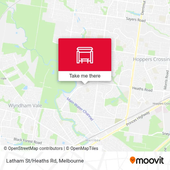 Mapa Latham St/Heaths Rd
