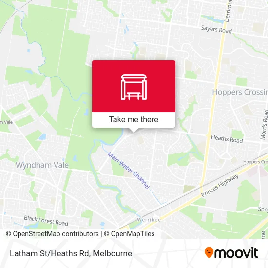 Mapa Latham St/Heaths Rd